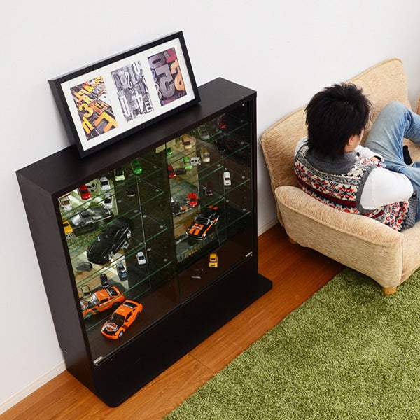 Luke・コレクションラック【ルーク】浅型ロータイプ