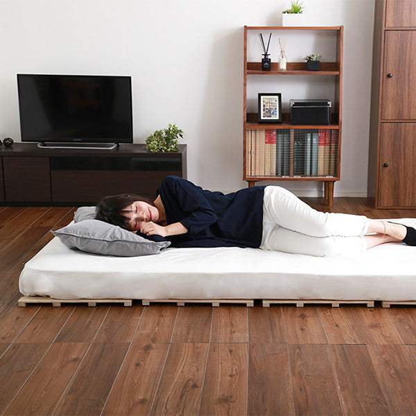 Sommeil・すのこベッド　４つ折り式　桐仕様(シングル)【ソメイユ】 - DEGUTI